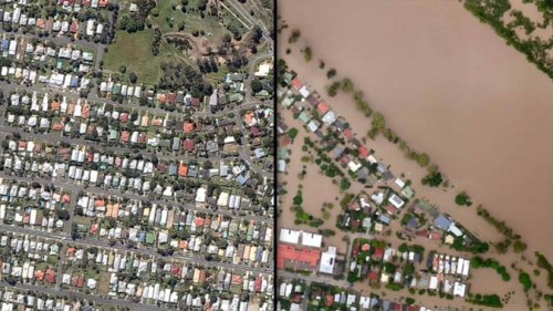 Brisbane underwater (Courtesy ABC AU)