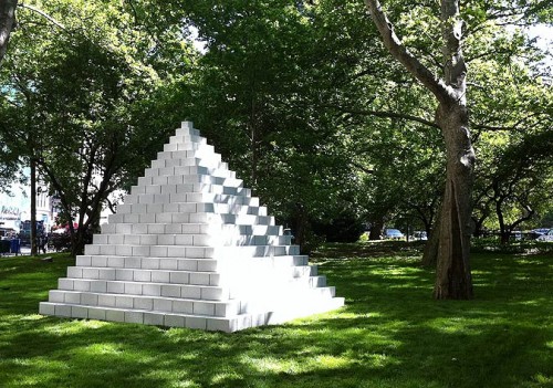 Sol LeWitt's Pyramid (Münster), 1987. (Branden Klayko/AN)