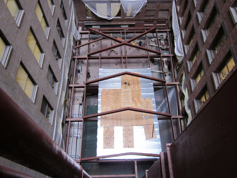 Framing over the old mechanical space (Ciardullo)