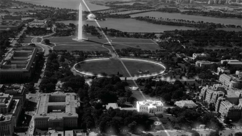 Context axis between Jefferson Monument and the White House (Courtesy RMA)