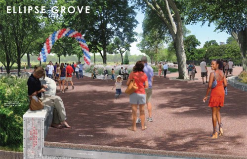 Proposed changes to President's Park (Courtesy RMA)