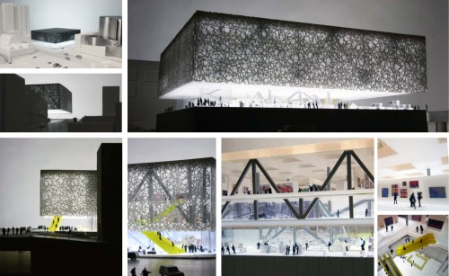OMA's proposal for the Broad Museum. (Courtesy OMA)