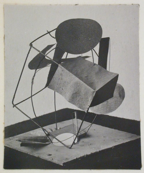 Student model for an exercise in "Constructing a Cubical Form Based on Combination of Mass and Space", Vkhutemas, Moscow, Soviet Union, 1920 – 1926. Unknown photographer.