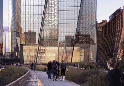 Hudson Yards viewed from the High Line. (Courtesy KPF)