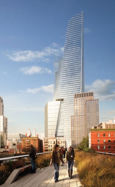 Hudson Yards viewed from the south. (Courtesy KPF)