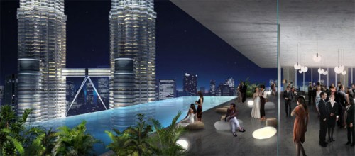The Angkasa Raya tower proposed for Kuala Lumpur. (Courtesy Buro OS)