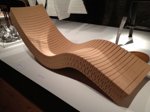 Recycled cork chaise lounge by Daniel Michalik.