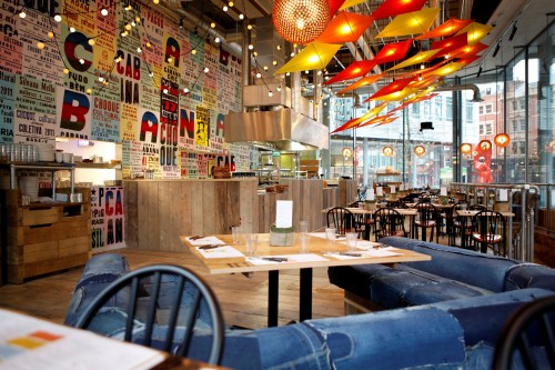 The new Cabana restaurant near London's West End. (Courtesy John Carey)