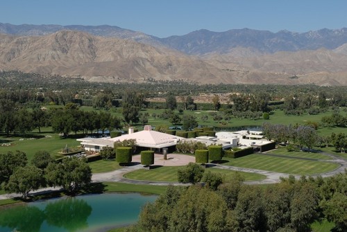 Aerial view of the Annenberg's Sunnylands estate.