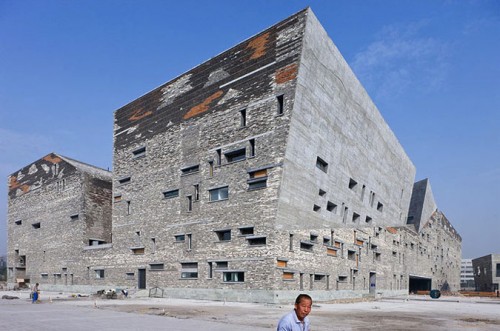 Wang Shu's Ningbo Historic Museum is one of the Chinese architect's works that explores tensions between traditional design and rapid urbanization. (Iwan Baan)