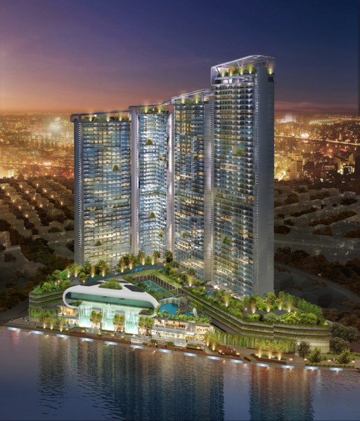 The First Four Acqua Towers. (Courtesy Century Properties)