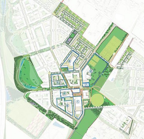 Northwest Cambridge masterplan (courtesy AECOM)