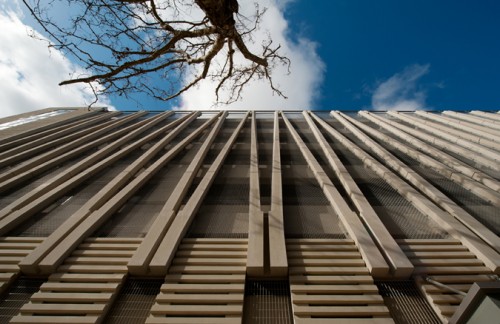 Ennead calls the forked columned facade a "vertical garden." (Courtesy Ennead)