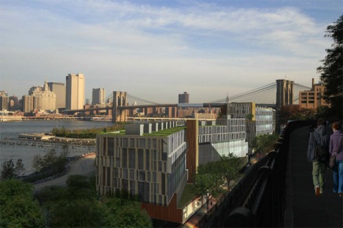 Rogers Marvel-designed mixed-use building in Brooklyn Bridge Park. (Courtesy Rogers Marvel)