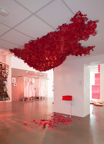 Devils workshop, installation art by Rebecca Niederlander. (Kenneth Johansson)