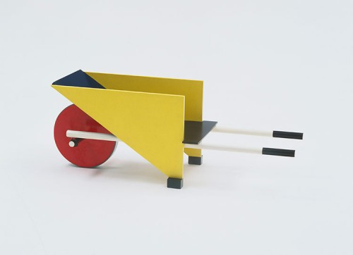 Gerrit Rietveld's Child's Wheelbarrow, 1923. (Courtesy MoMA)
