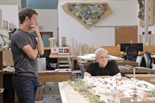 Frank Gehry's plans for a new Facebook campus. (Courtesy Gehry Partners)