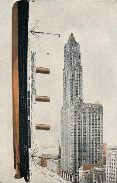 Woolworth Building compared to an ocean liner. (WorldIslandInfo.com/Flickr)