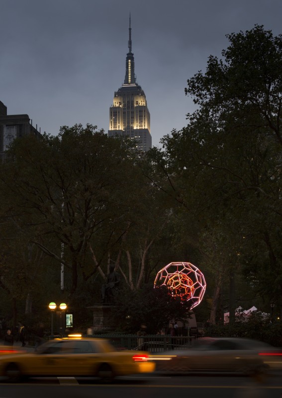 Villareal's BUCKYBALL in Madison Square Park (Photo Credit: James Ewing)