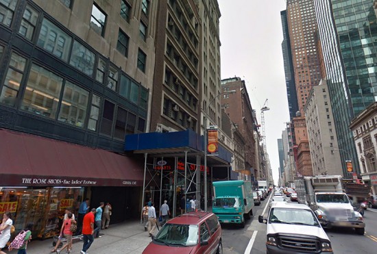 Extells new tower will be built on 57th Street east of Broadway. (Courtesy Google)
