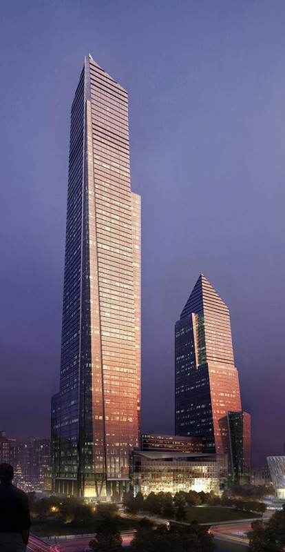 KPF's Hudson Yards office towers. (Courtesy Related)