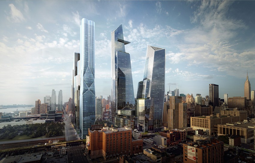 The towers of Hudson Yards. (Courtesy Related)
