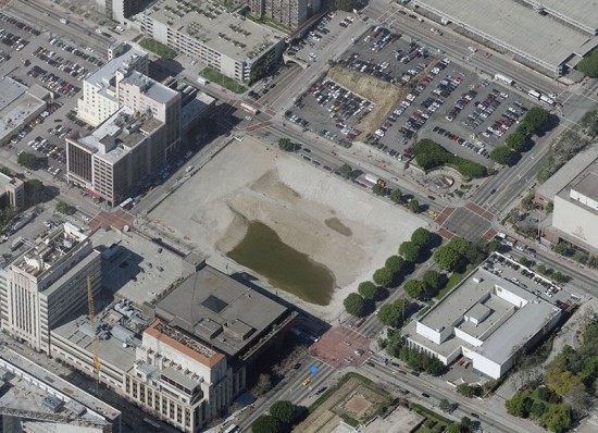 Site of the new courthouse. (Courtesy Bing Maps)