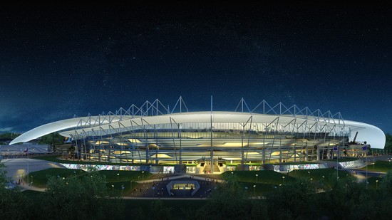 Populous' design for the new Rostov Stadium. (Courtesy Populous)