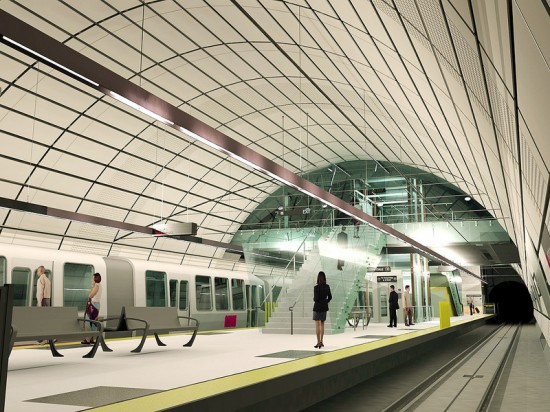Inside T-Central's Chinatown station (SFMTA) 