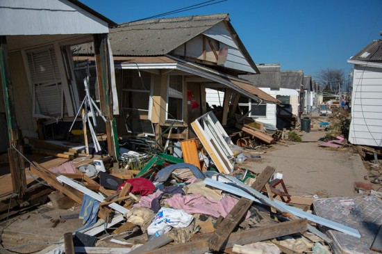 Houses damaged by Hurricane Sandy (Courtesy of David Sundberg)