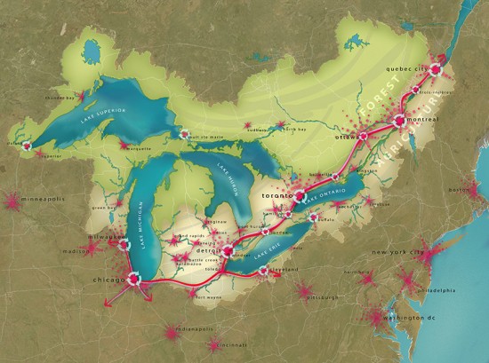 The Great Lakes Century - a 100-year Vision (Courtesy of Skidmore, Owings and Merrill LLP)