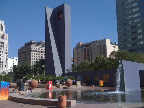 Pershing Square as it looks now. (David A Galvan / Flickr)