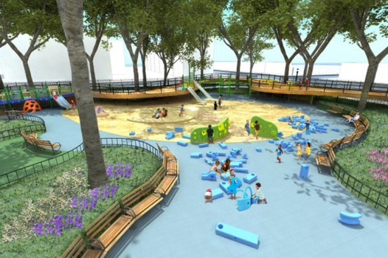 Rendering of Imagination Playground in Brownsville by the Rockwell Group (Courtesy of the Rockwell Group)