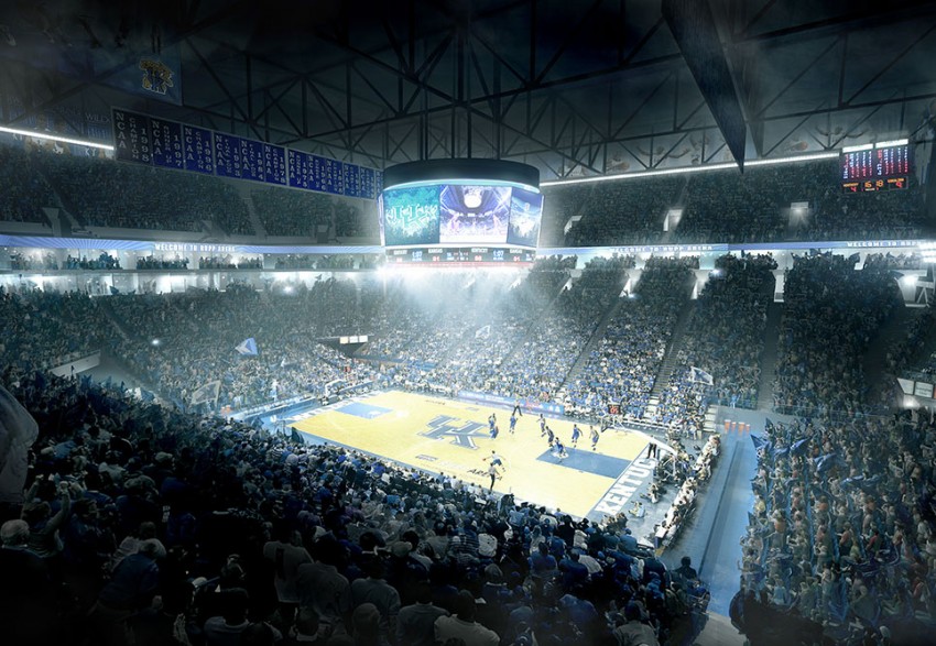 Rupp Arena in Lexington, Ky. is targeted for renovation. (NBBJ)