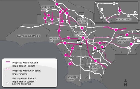 Light Rail Expansion under Measure R in Los Angeles, California. (Courtesy Metro)
