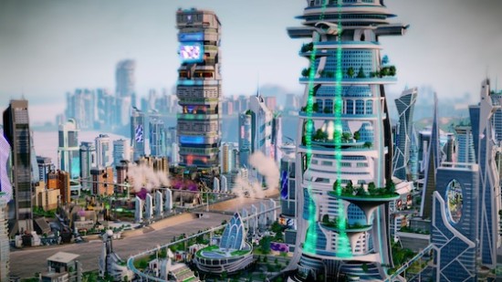 SimCity: Cities of Tomorrow Allows Players to Plan Virtual Futuristic Utopias. (Courtesy EA, Inc)