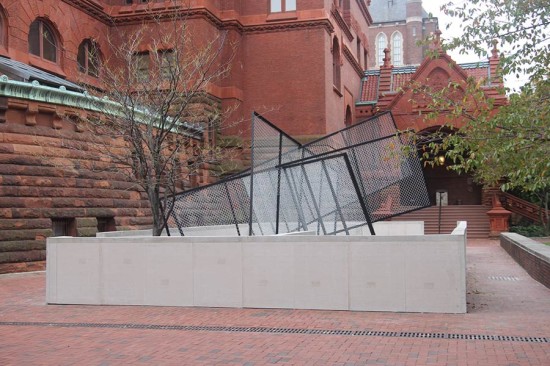 Installation in McHarg plaza in front of PennDesign.