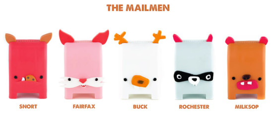 Toymail Mailmen. Backed by 1,119 project supporters on Kickstarter. (Courtesy Kickstarter)