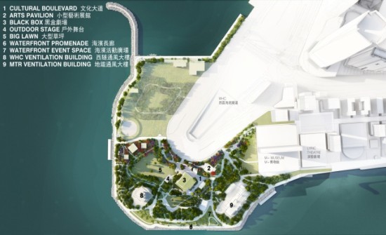 West Kowloon Cultural District (Courtesy West 8)