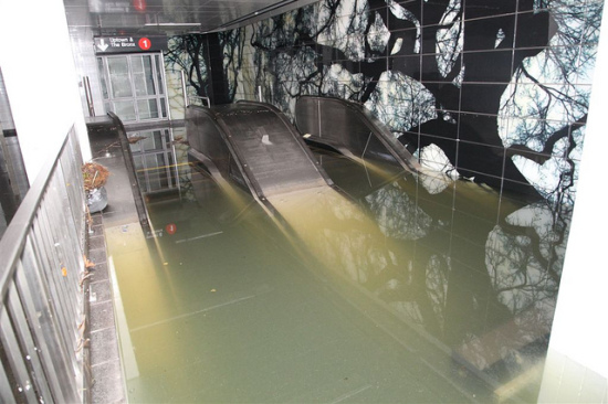 South Ferry station after Hurricane Sandy. (MTA) 
