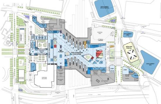 Site plan for Union Station Master Plan (Grimshaw/Gruen/Metro)