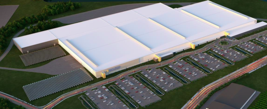 Rendering of the plant. (Courtesy SolarCity) 