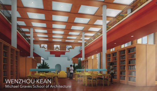 Interior of Wenzhou Kean Campus. (Michael Graves via Kean University)