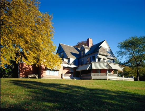Theodore Roosevelt's house, where the 26th President lived from 1885 until his death in 1919, has historically been the focus for park visitors. Sagamore Hill National Historic Site, Oyster Bay, NY. (Courtesy Van Alen Institute)