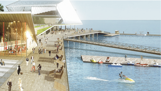 The Pier Park plan. (Courtesy Rogers Partners)