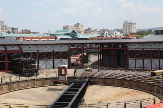 Roundhouse and turntable, Steamtown National Historic Site, Scranton, PA. (Courtesy Van Alen Institute) 