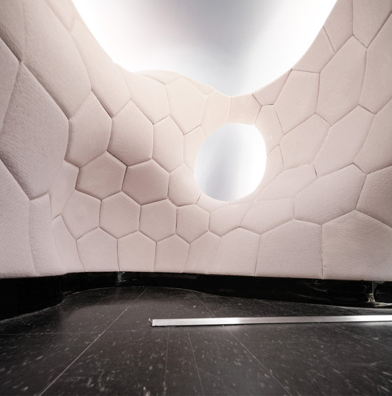 Matter Design's Round Room was inspired by the Incan wedge method of masonry construction. (Courtesy Matter Design)