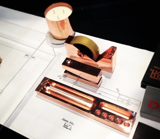 CUBE is a copper-plated stationery set (Courtesy Tom Dixon)