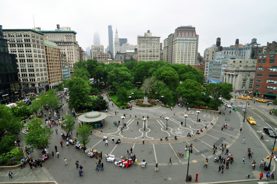 Union Square in New York City. (Wikimedia Commons) 