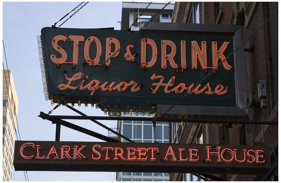 A neon sign at Clark Street Ale House in 2005. (Seth Anderson via Flickr)